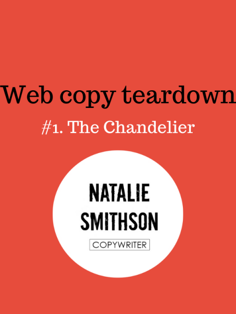 Web copy teardown Natalie Smithson - events