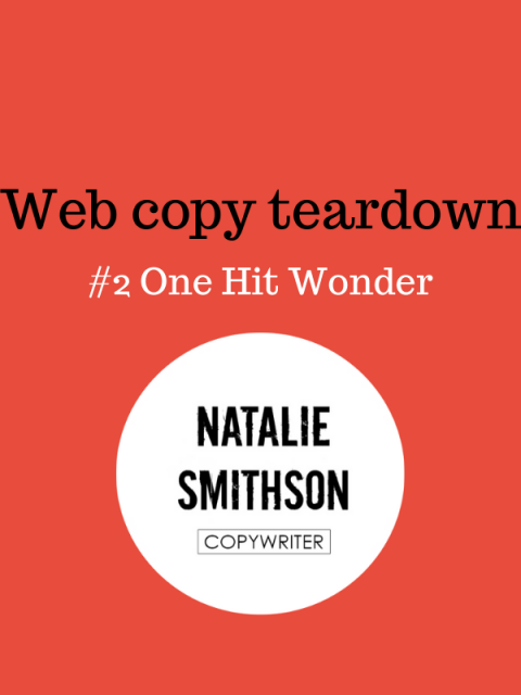 Web copy teardown Natalie Smithson - advocacy